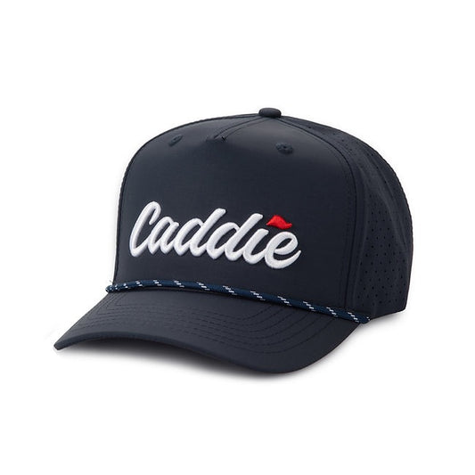 Adult Caddie Solid Performance Rope Hat || Navy/White