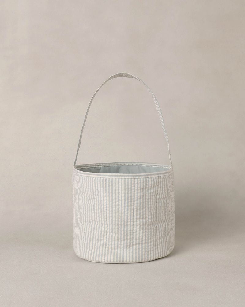 Easter Basket | Sky Stripe Seersucker