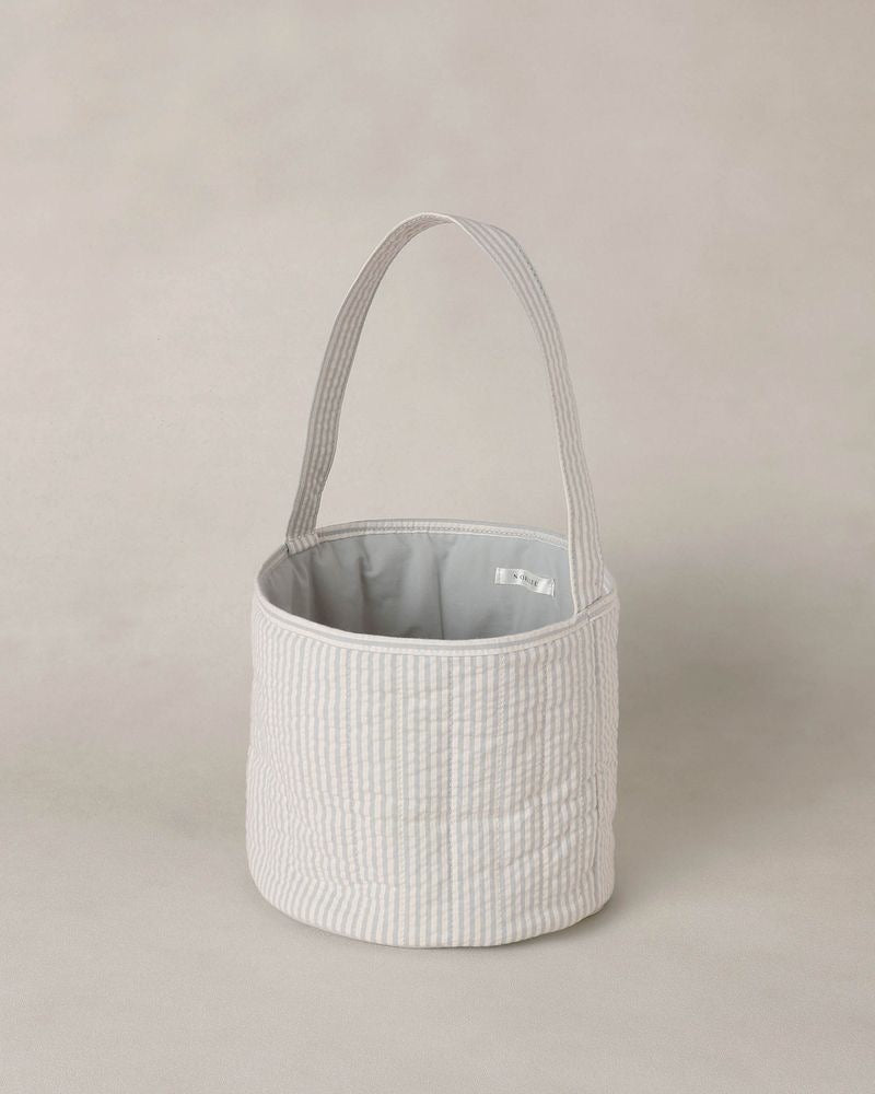 Easter Basket | Sky Stripe Seersucker