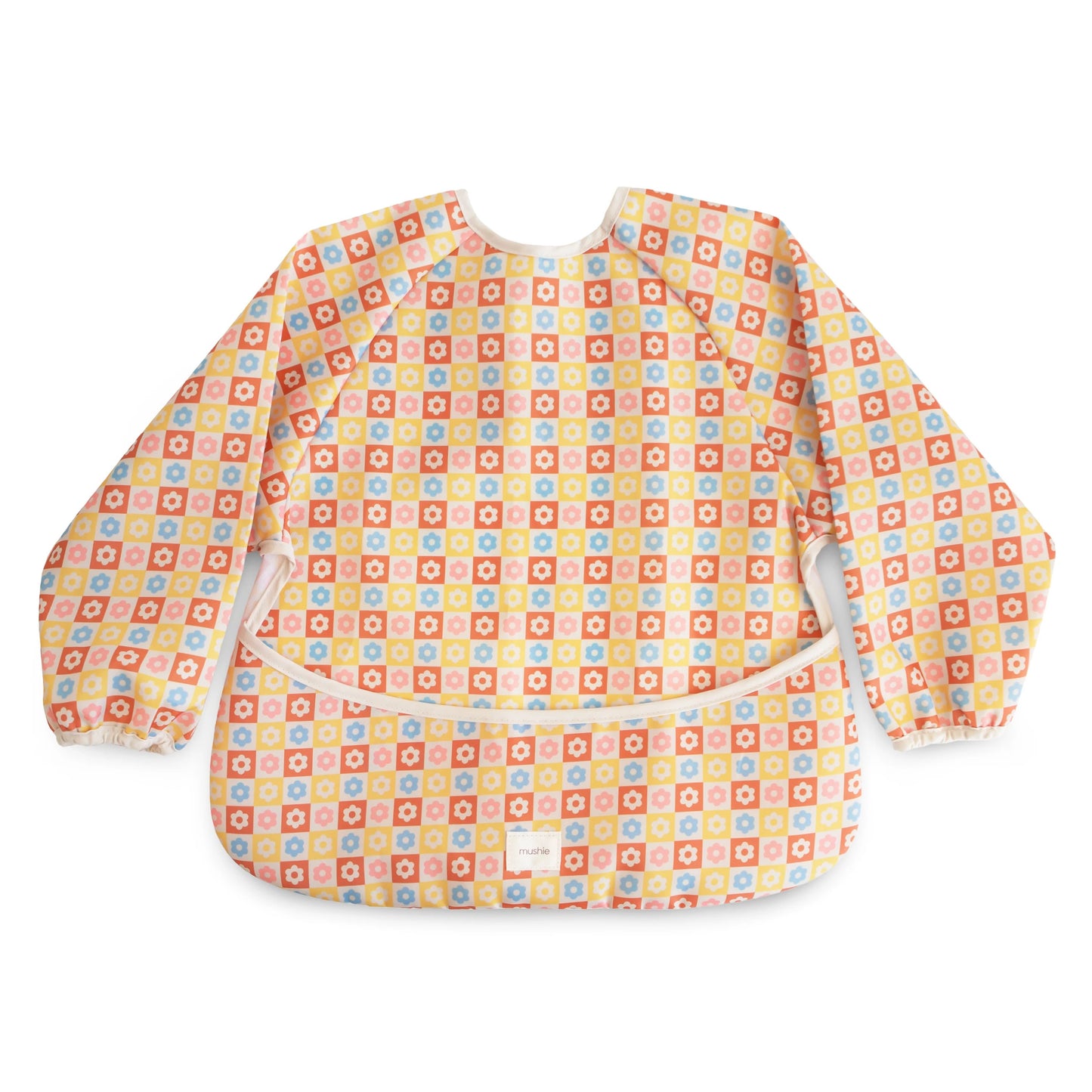 Long Sleeve Bib | Flowers Check