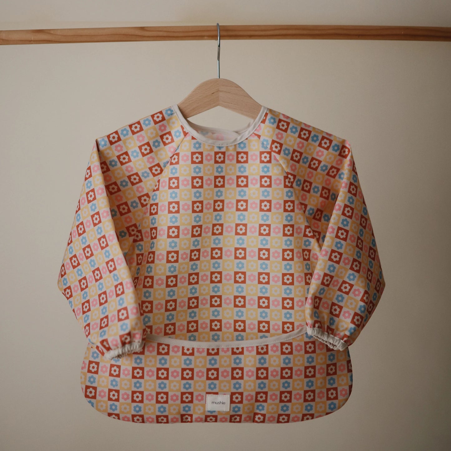 Long Sleeve Bib | Flowers Check