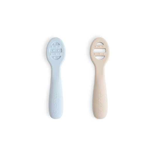 First Feeding Baby Spoons 2-Pack | Powder Blue/Shift Sand