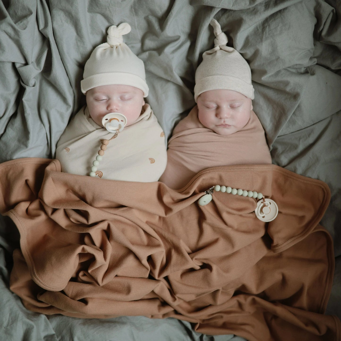 Silicone Pacifier Clip | Sage