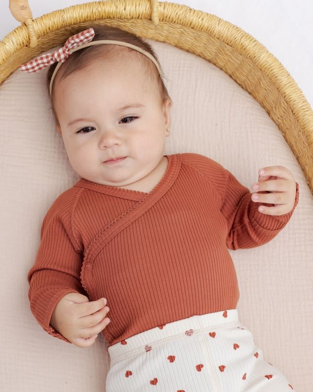 Side Snap Bodysuit | Red