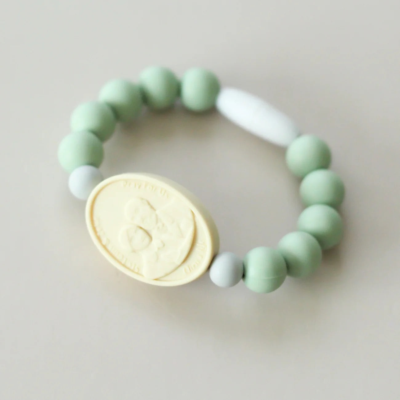 St. Therese with Sts. Zelie and Louis Saint Bracelet | Green