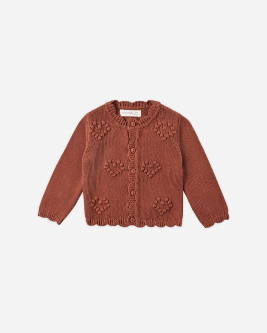 Knit Cardigan | Red