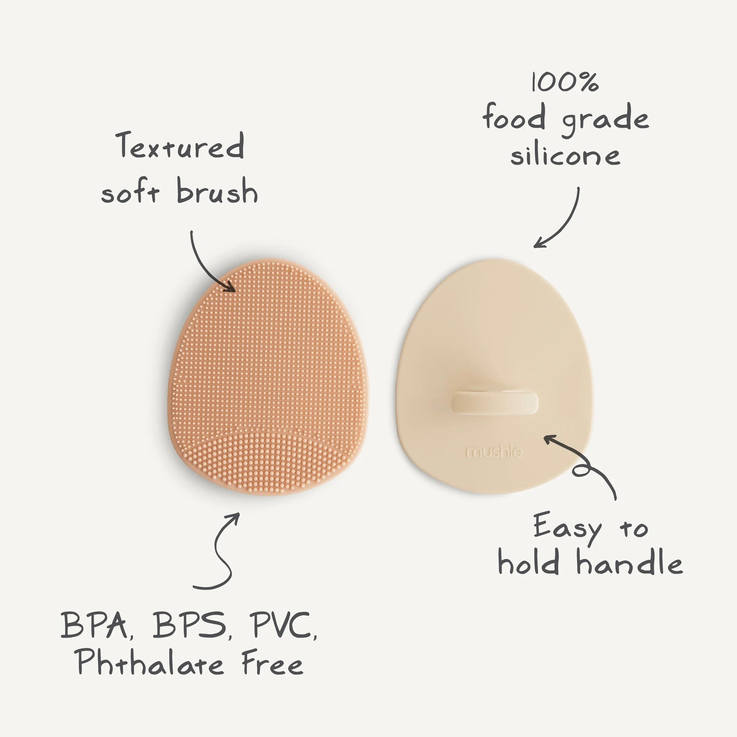 Cradle Cap Brush | Blush/Shifting Sand