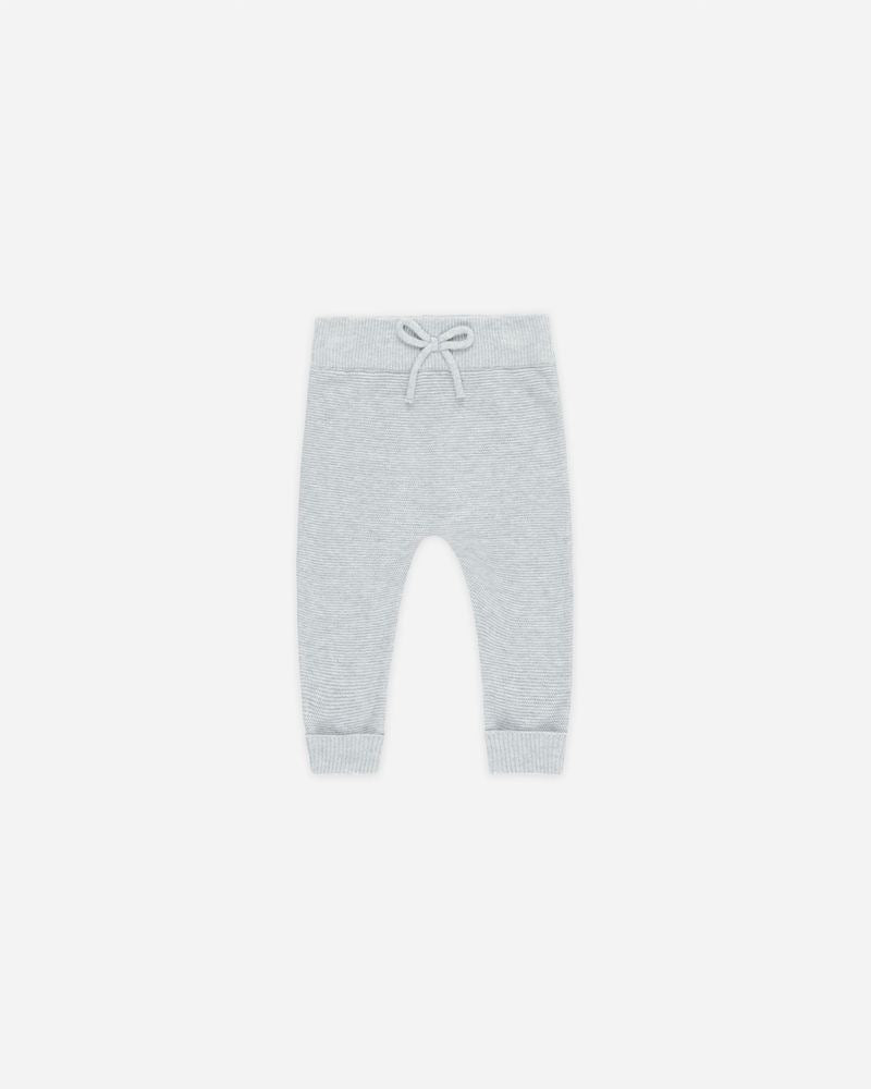 Knit Pant | Heathered Dusty Blue