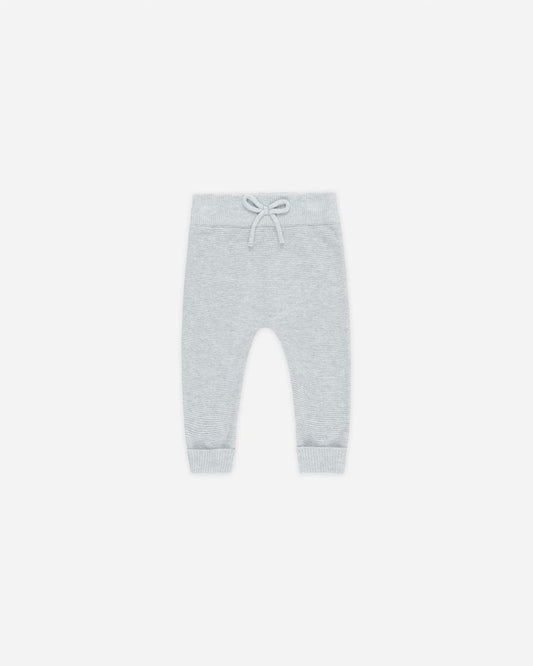 Knit Pant | Heathered Dusty Blue