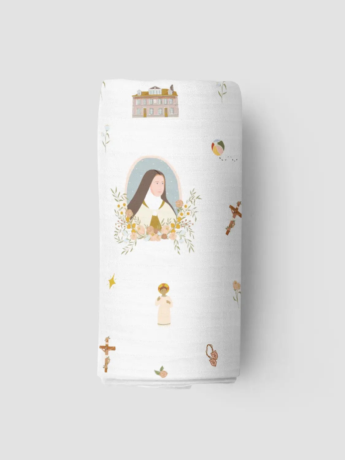 Muslin Swaddle | St. Therese Of Lisieux