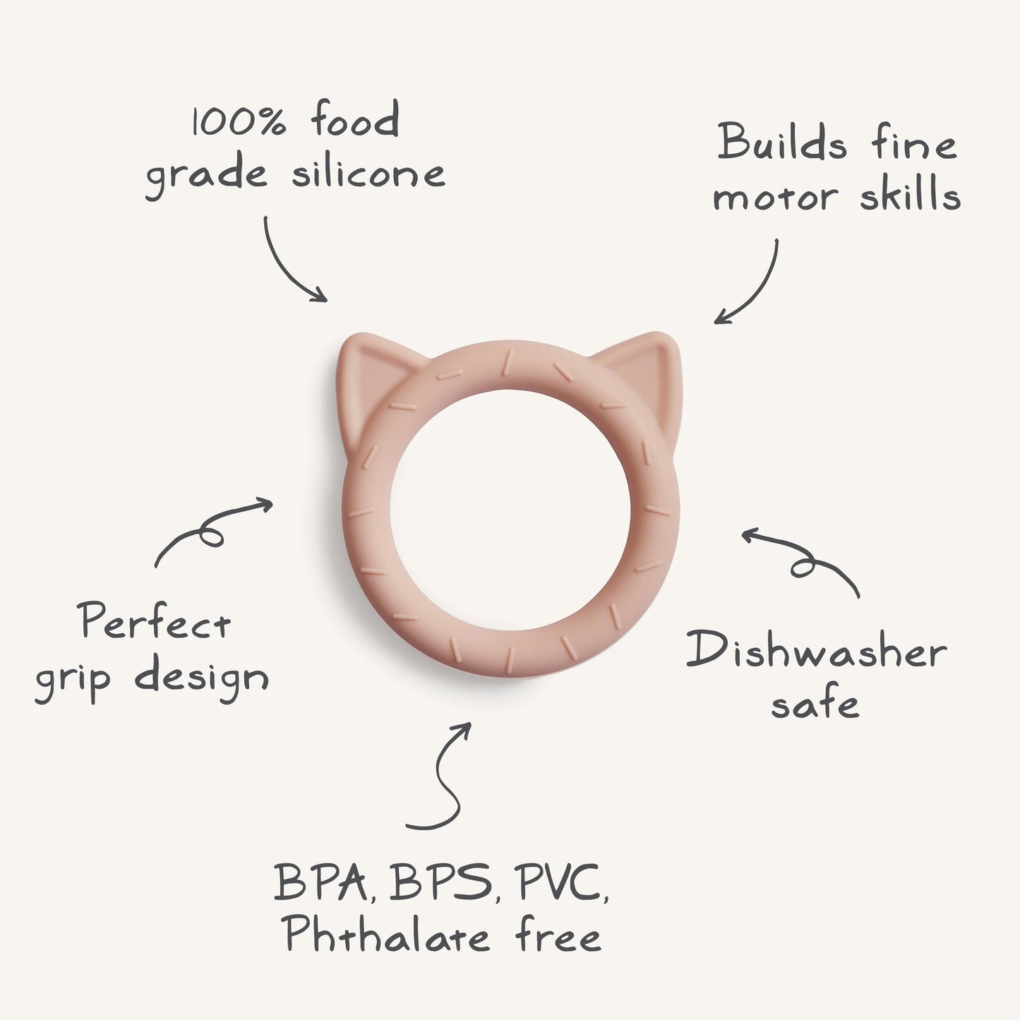 Cat Teether | Blush