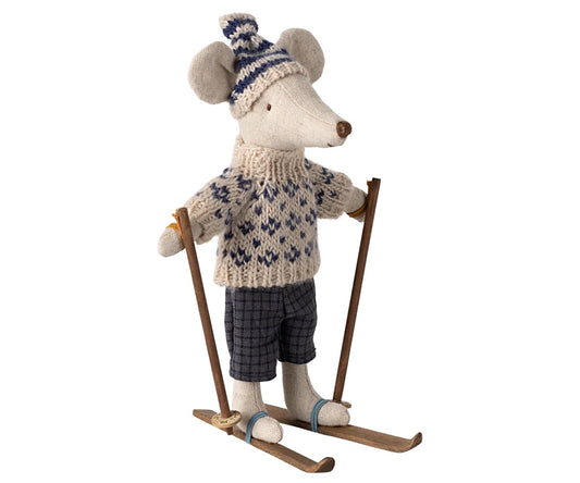 Winter Mouse Ski Set | Dad/Blue