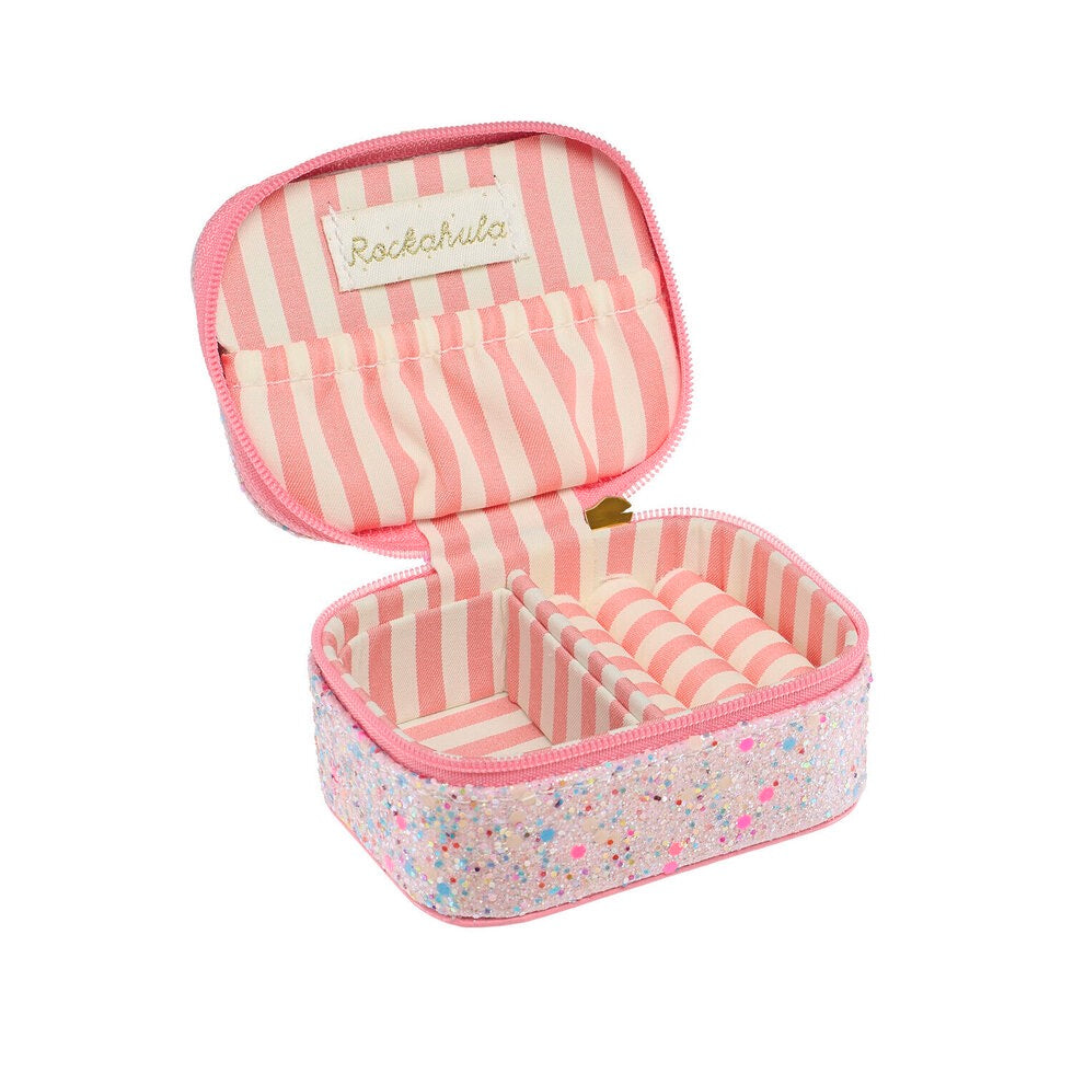 Mini Jewelry Box | Rainbow Confetti Glitter