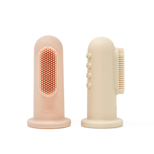 Finger Toothbrush | Blush/Shifting Sand