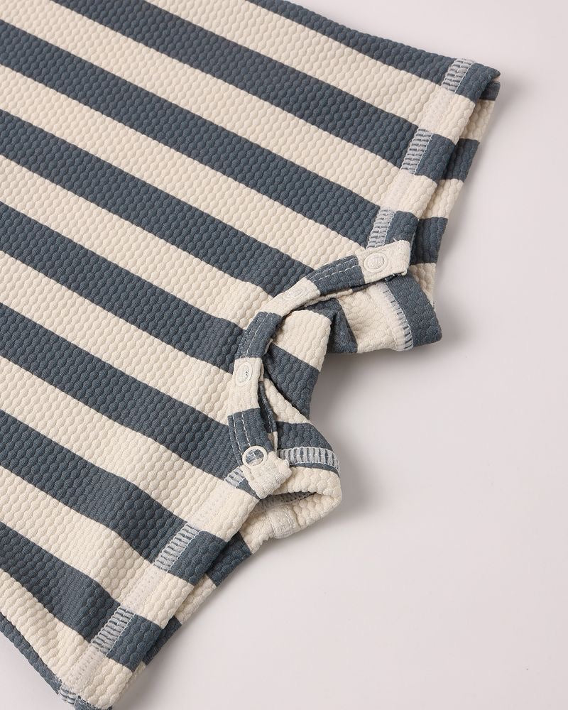 Zip Rashguard One- Piece | Retro Stripe