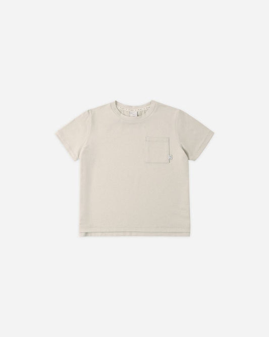 Cove Essential Pocket Tee | Heathered Pebble
