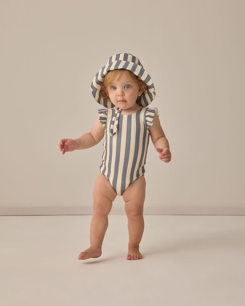 Bucket Hat | Retro Stripe Ocean