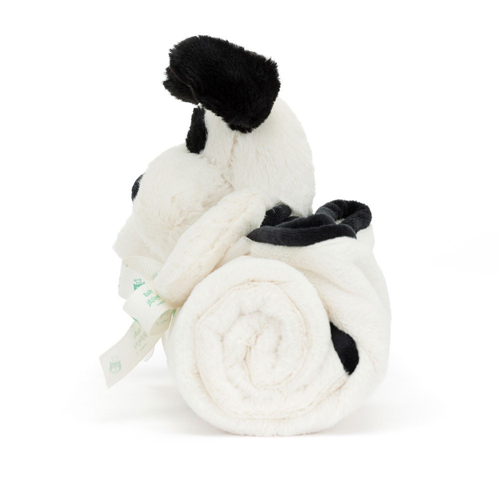 Bashful Black and Cream Puppy Blankie