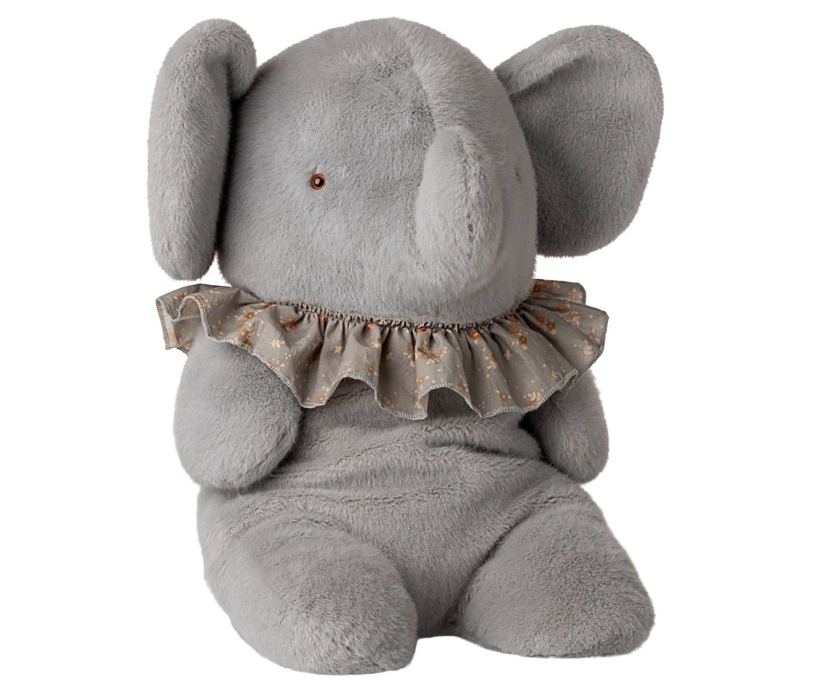 Big Plush Elephant | Blue/Grey