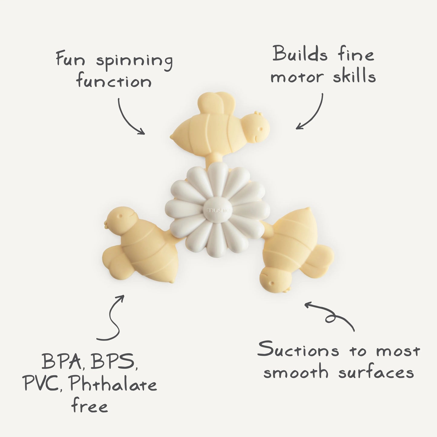 Suction Spinner Toy | Bee