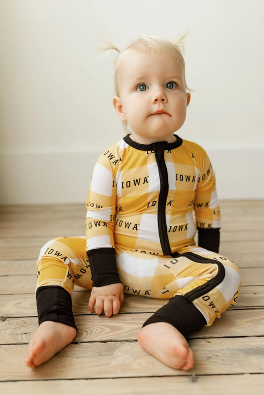Zip Romper | Iowa Grid