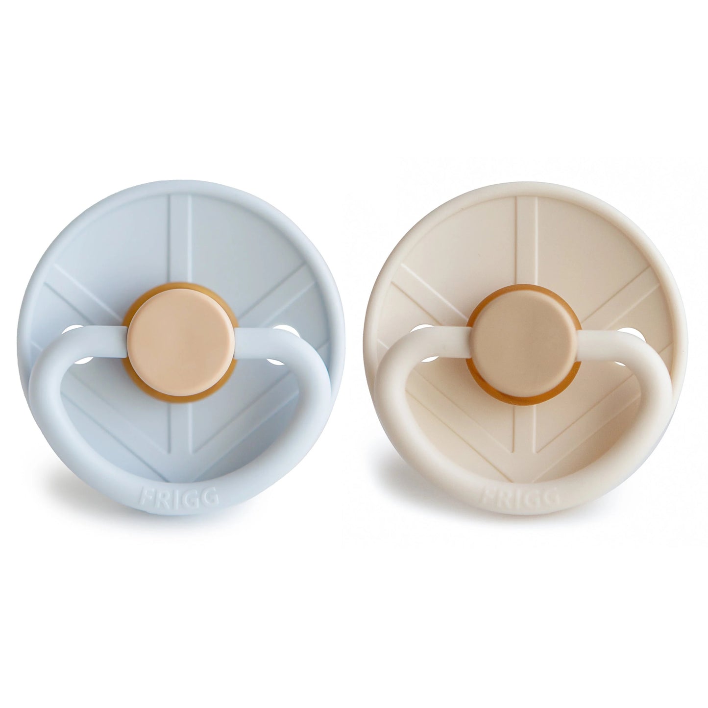 FRIGG Viking Natural Rubber Pacifier | Powder Blue/Cream