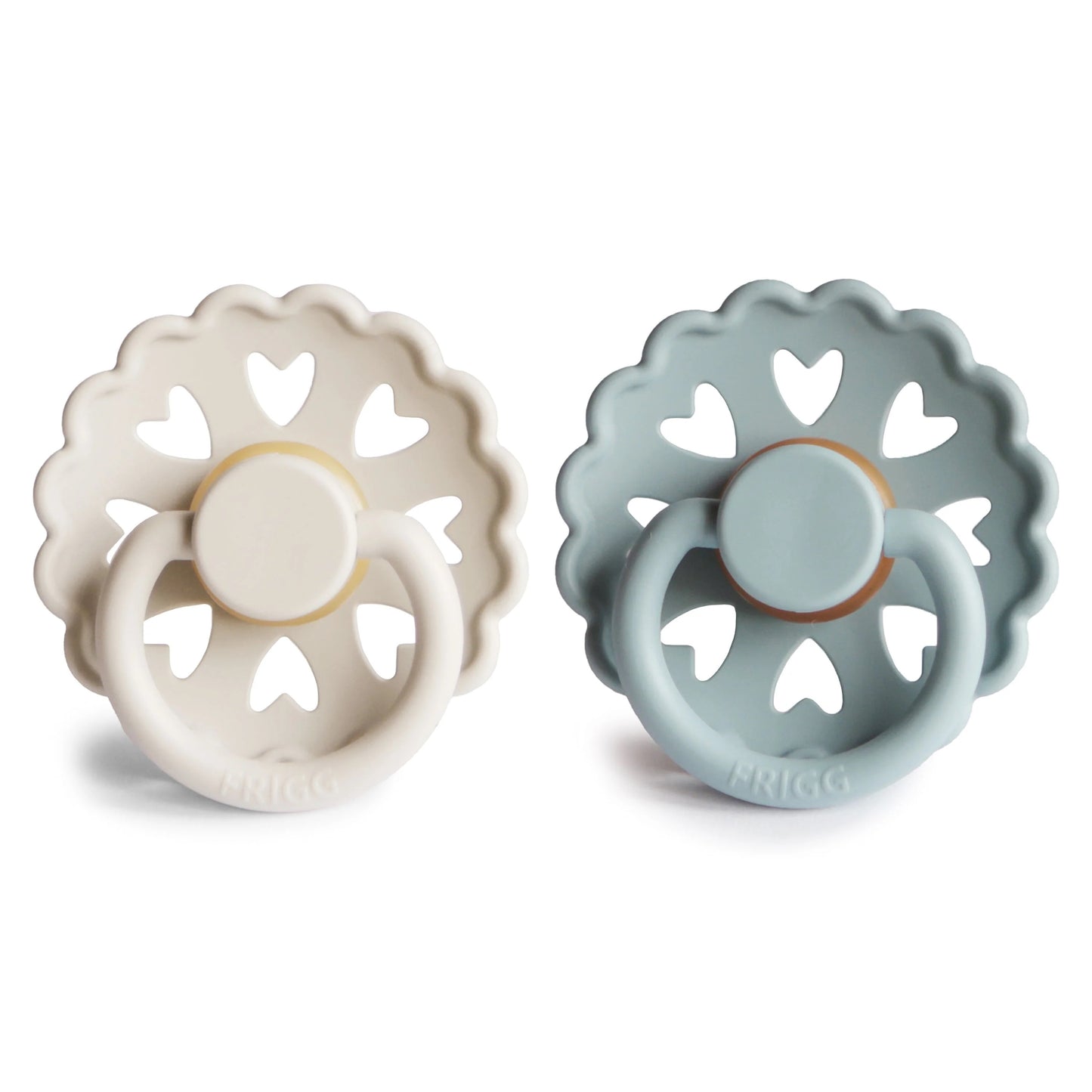 FRIGG Anderson Fairytale Natural Rubber Pacifier | Cream/Stone Blue
