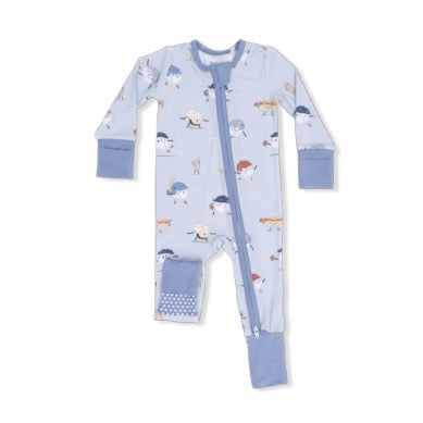 Bamboo Convertible Romper | Baseballs Playing Baseball