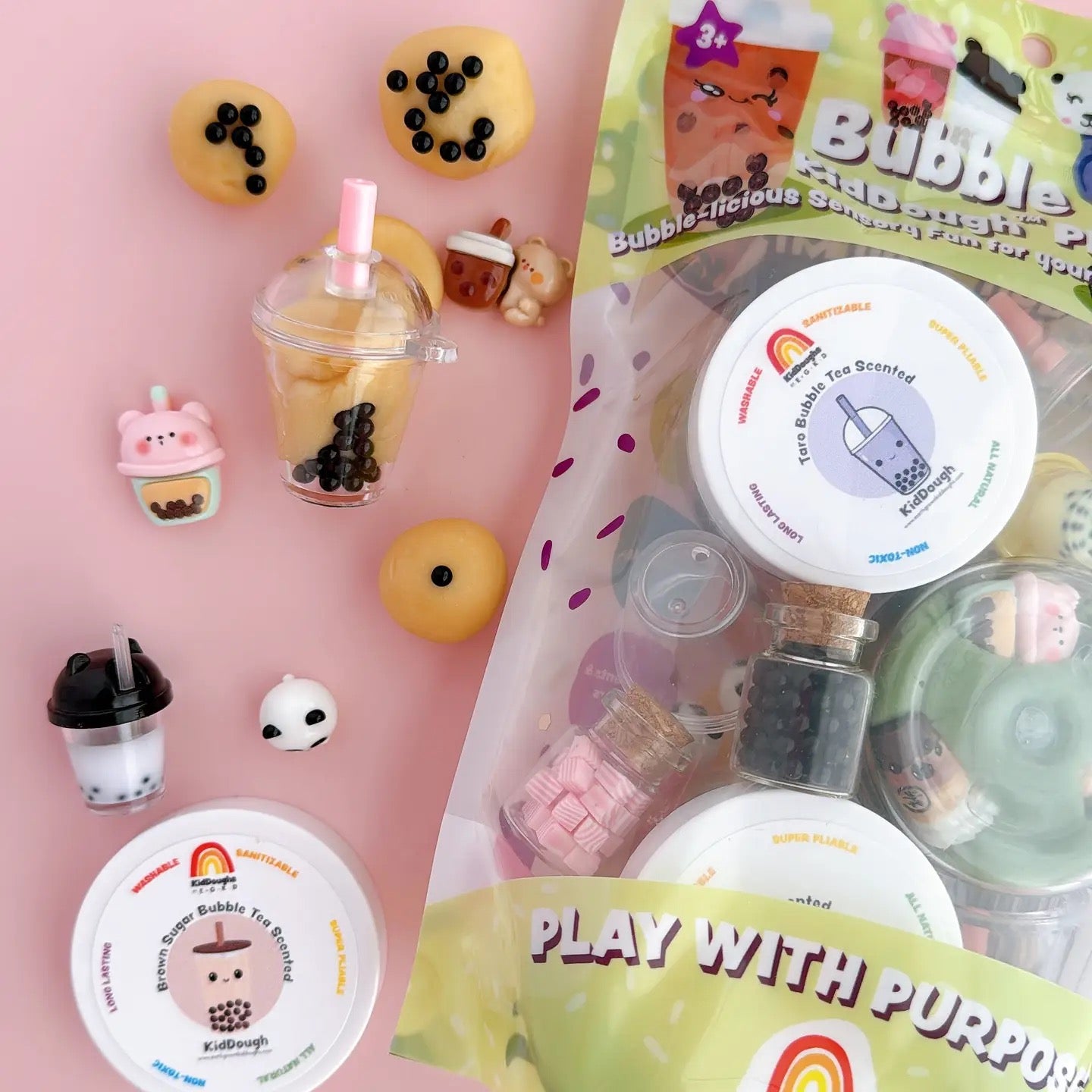 KidDough Play Kit | Bubble Tea