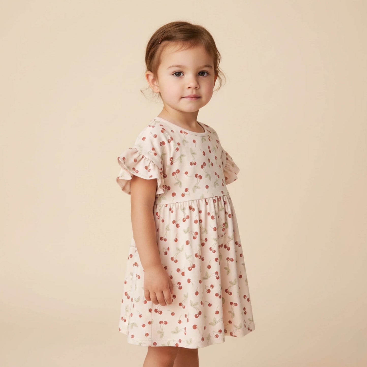 Organic Dolman Sleeve Dress | Cherry