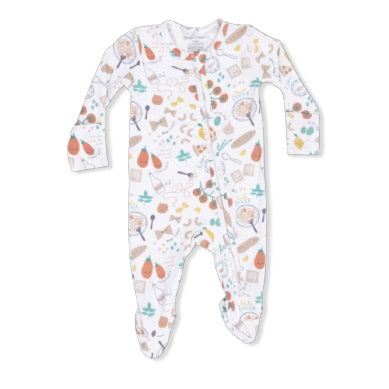 Two Way Zipper Footie | Pasta Lover