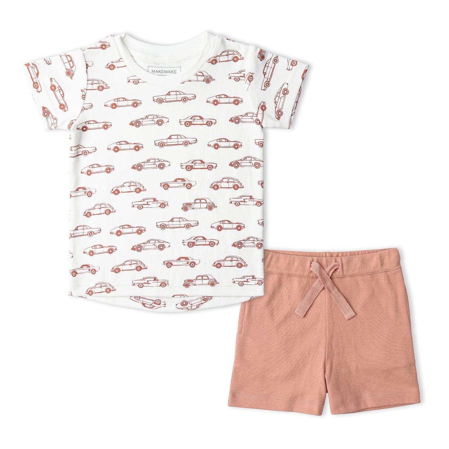 Organic Tee & Short Set | Cars
