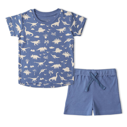 Organcic Tee & Short Set | Dino