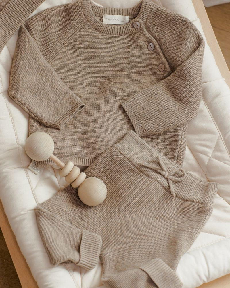 Bailey Knit Sweater | Heathered Mocha