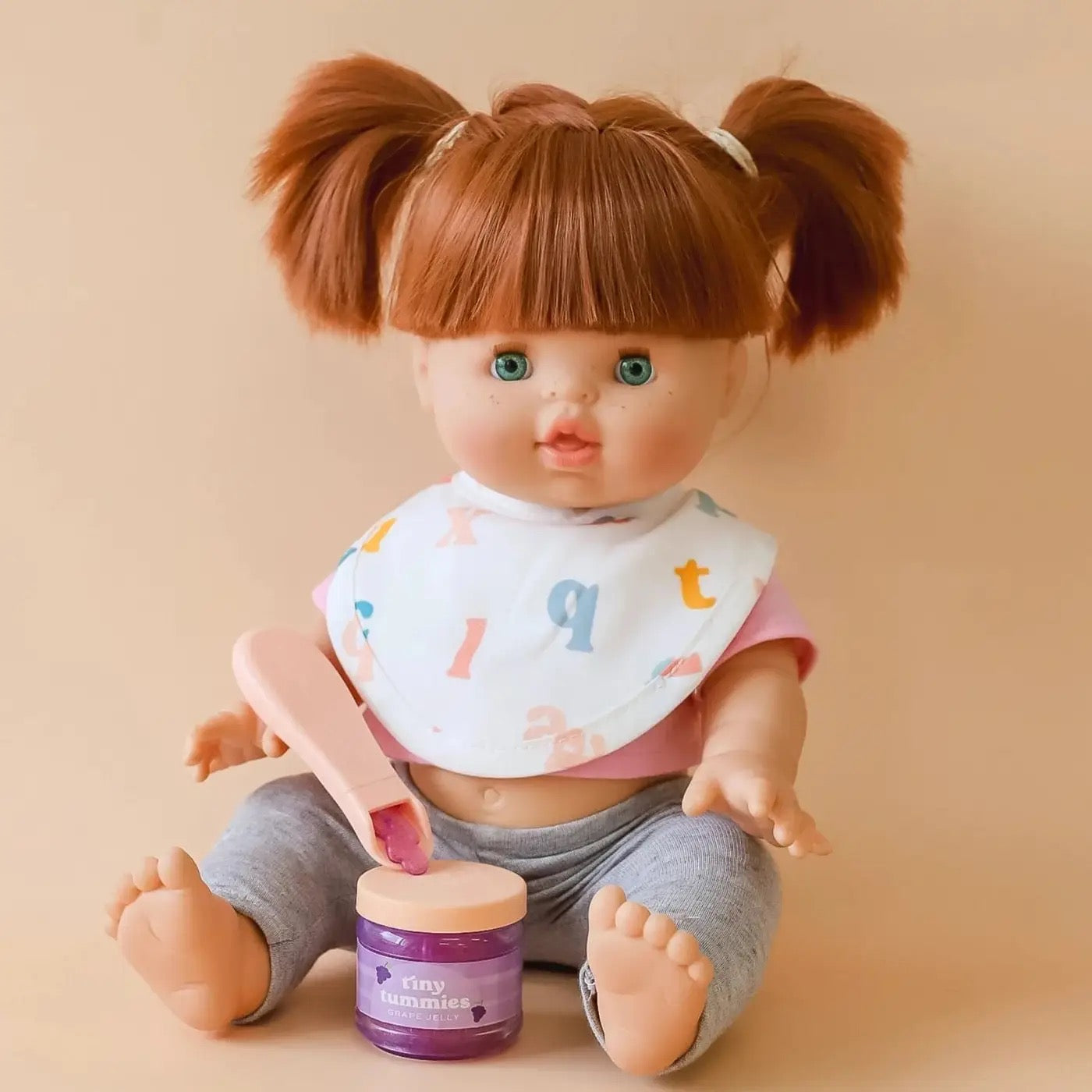 Tiny Tummies Food Jar and Spoon | Grape Jelly