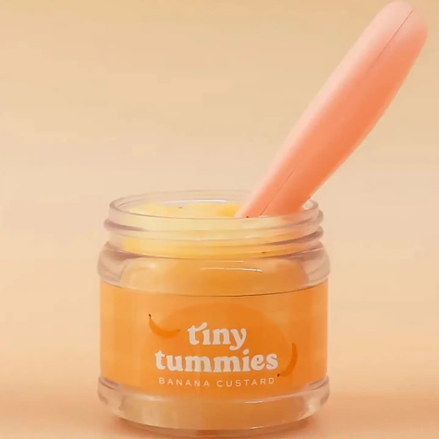 Tiny Tummies Food Jar and Spoon | Banana Custard