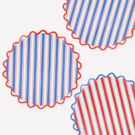Dinner Plates | Nautical Striped