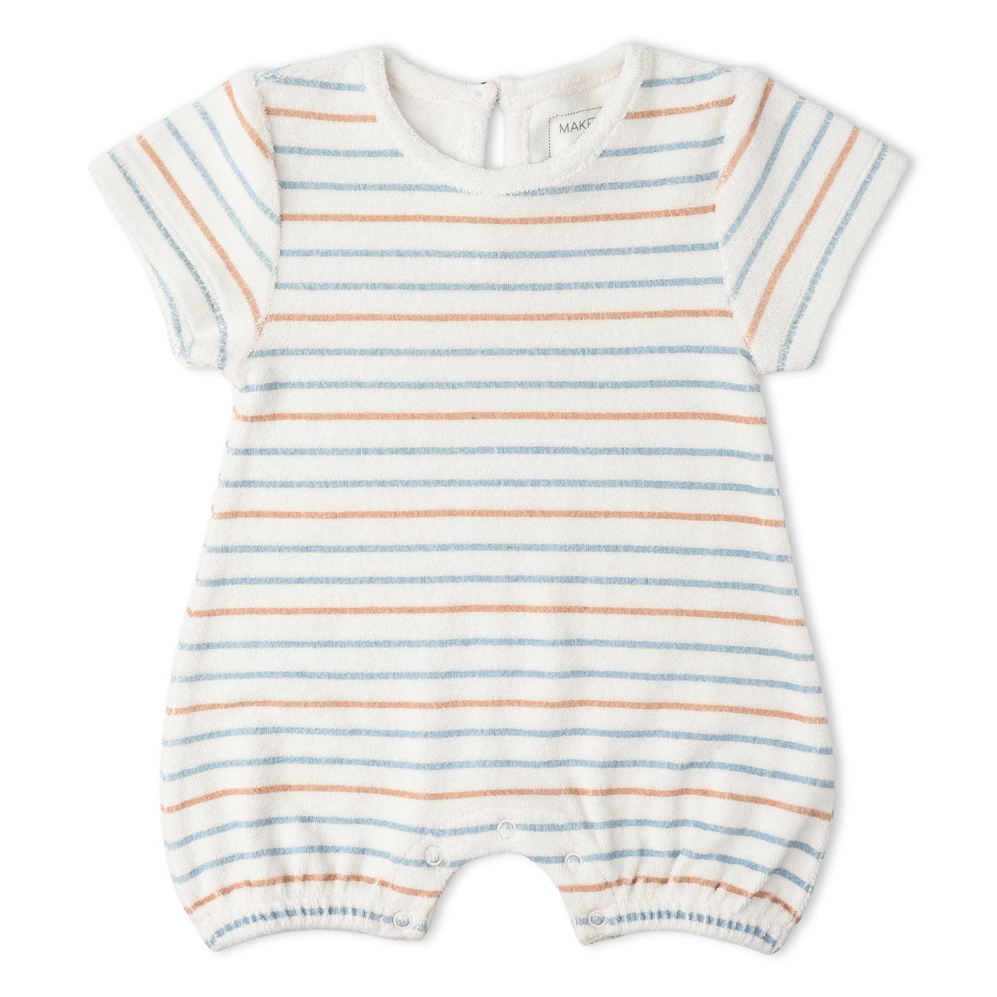 Organic Short Romper | Cabana Stripe