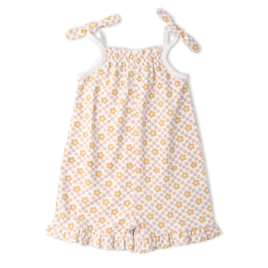 Organic Ruffle Jumpsuit | Pop Floral