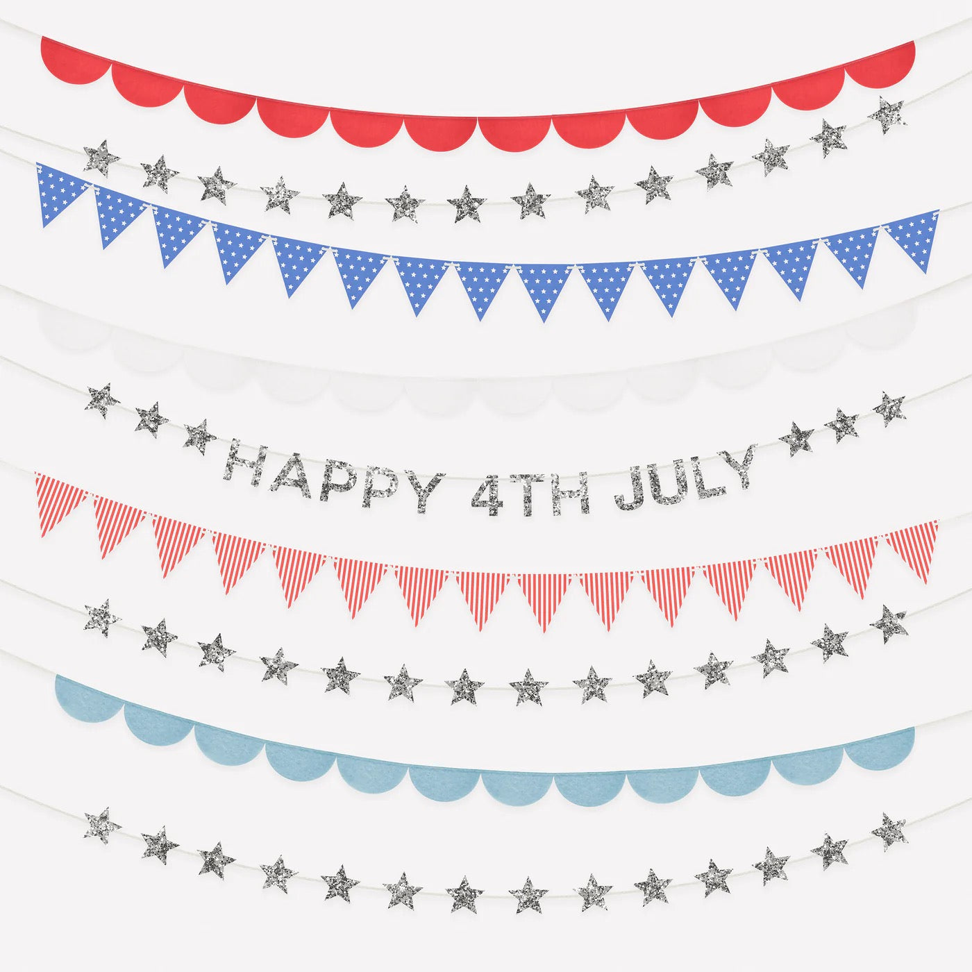 Garland Set | 4th of July Stars and Stripes