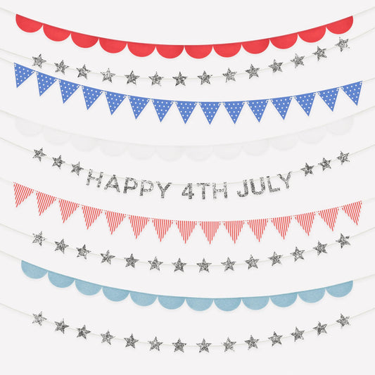 Garland Set | 4th of July Stars and Stripes