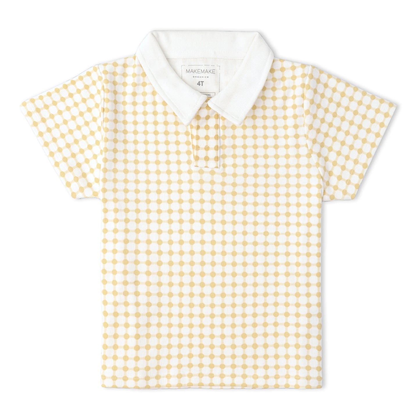 Organic Collar Tee & Short Set | Dotty Gingham