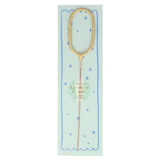 Gold Sparkler Candle | Numbers 0 - 9