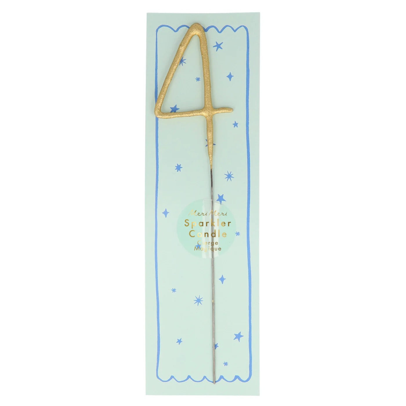 Gold Sparkler Candle | Numbers 0 - 9
