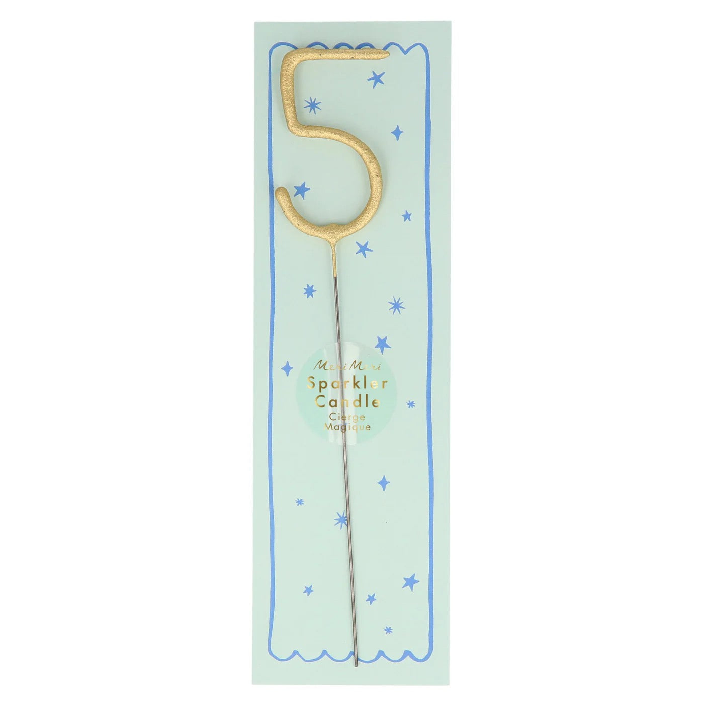 Gold Sparkler Candle | Numbers 0 - 9