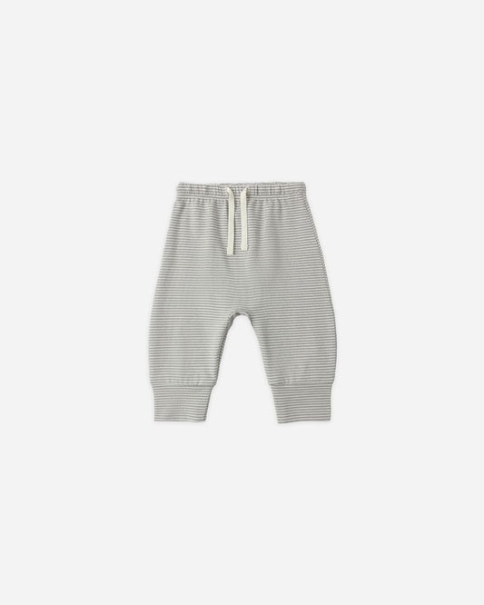 Drawstring Pant | Sage Micro Stripe
