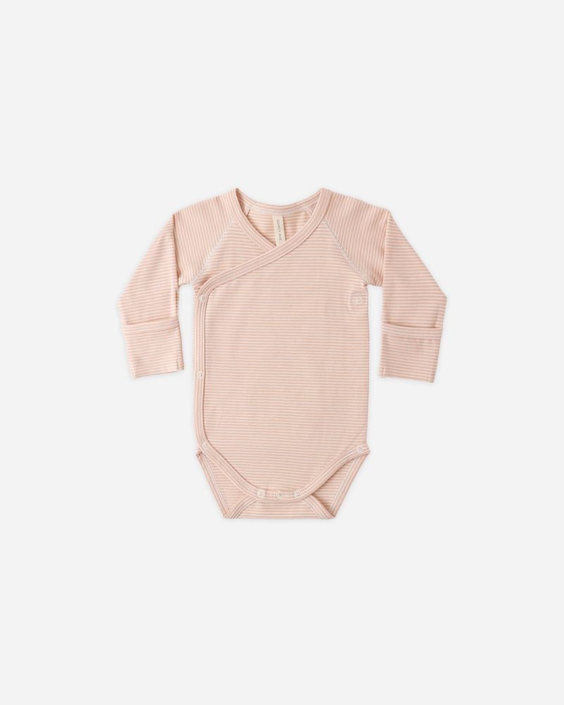 Side Snap Bodysuit | Melon Micro Stripe