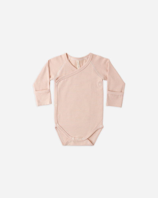 Side Snap Bodysuit | Melon Micro Stripe