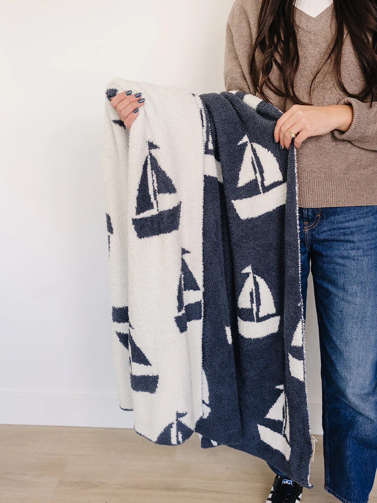 Plush Blanket | Sailboat