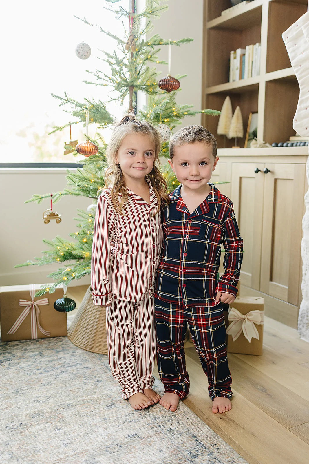 Collard Pajama Set | Christmas Plaid